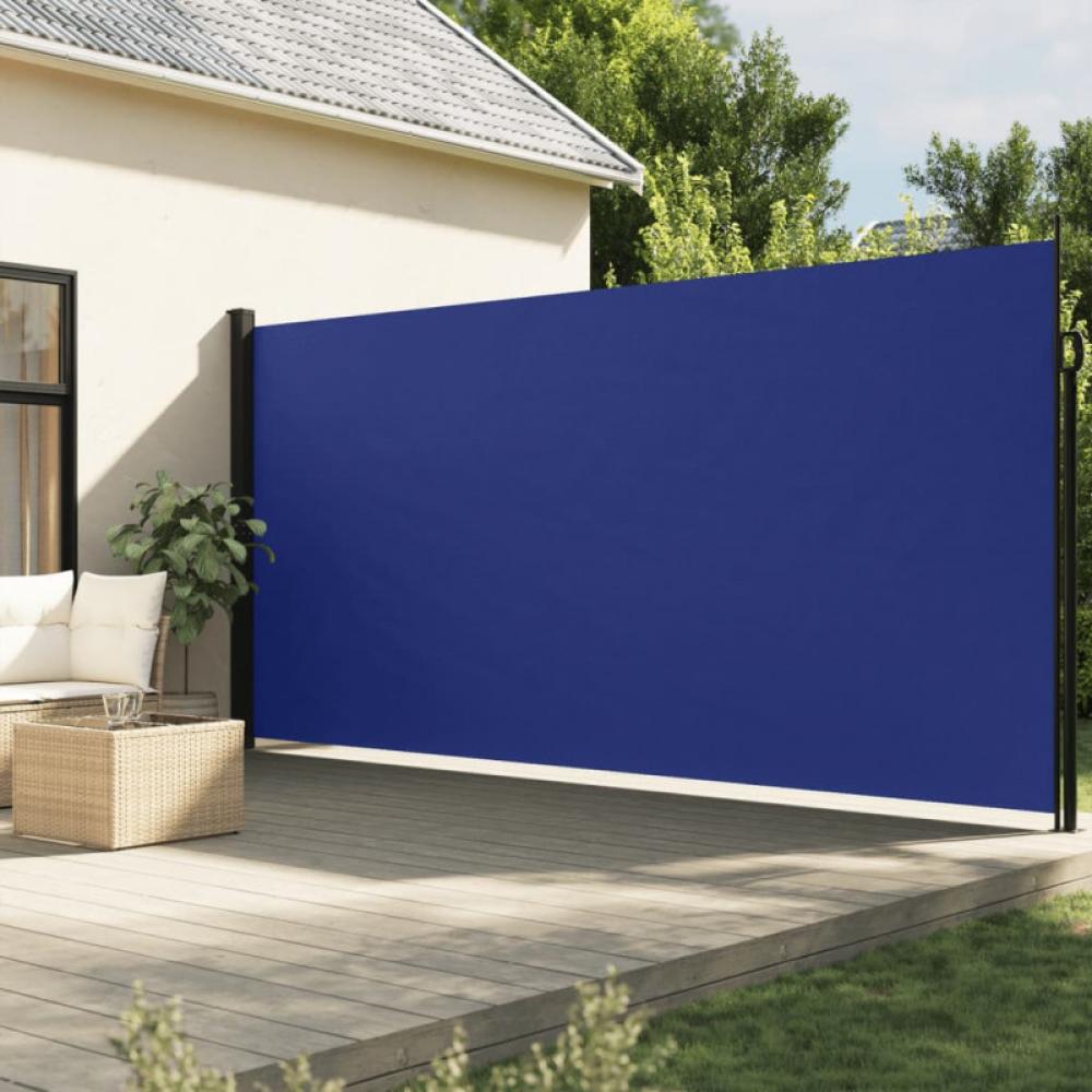 Seitenmarkise Ausziehbar Blau 200x500 cm Bild 1