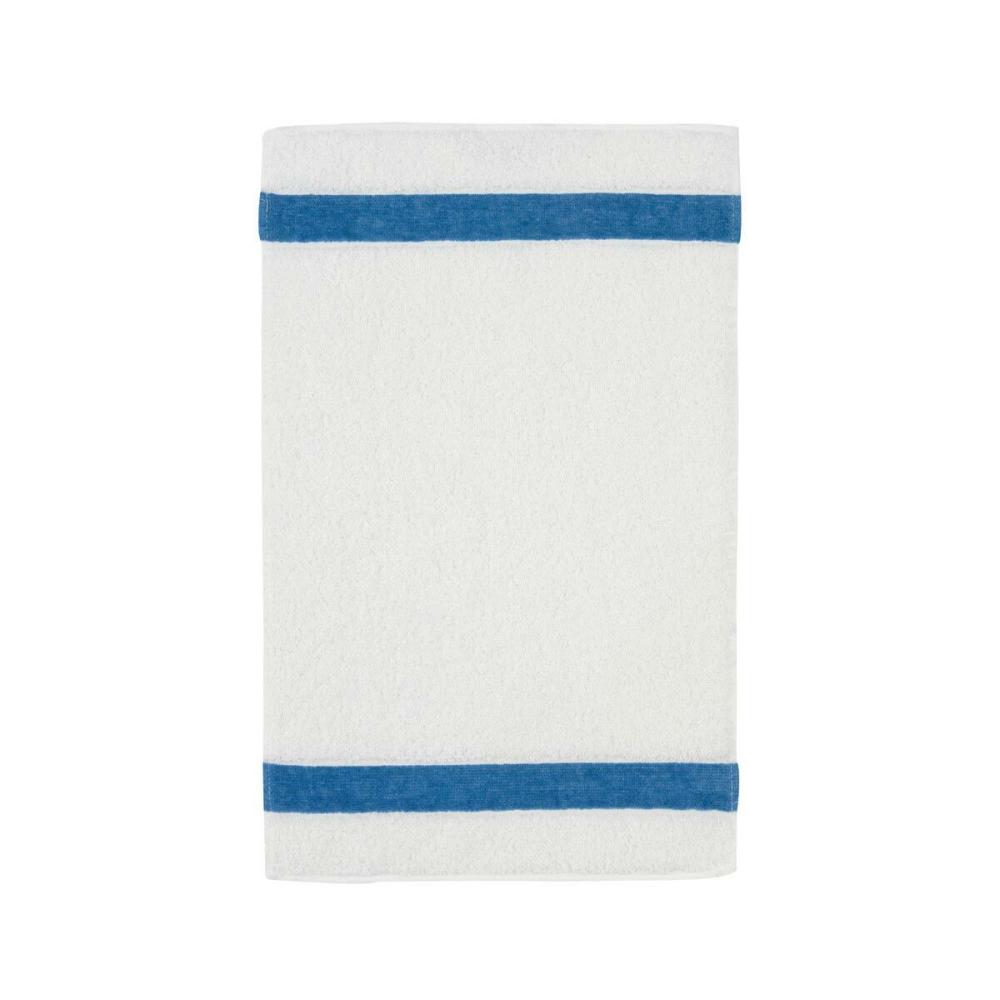 Feiler Handtücher Exclusiv mit Chenillebordüre | Gästetuch 30x50 cm | jeansblau Bild 1
