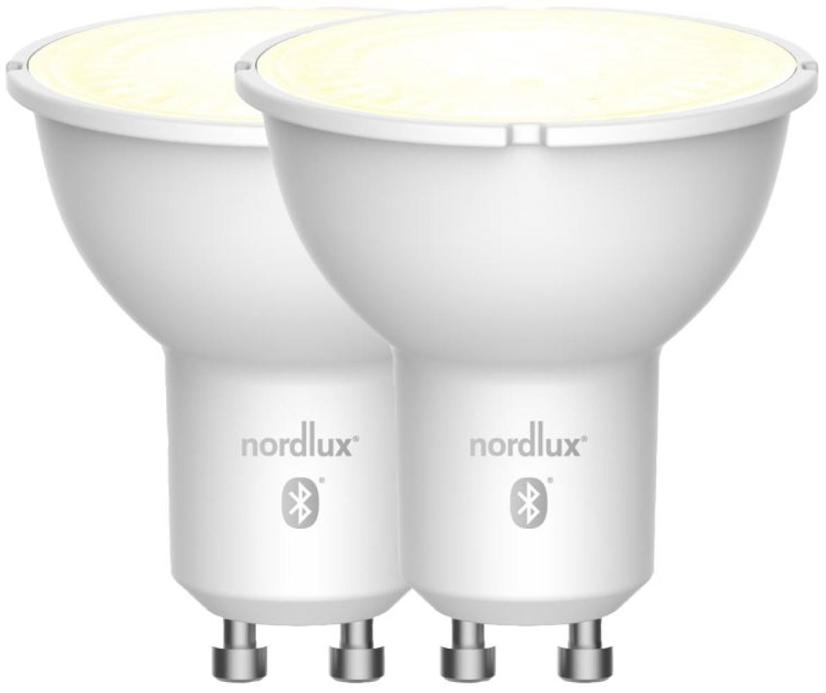 Nordlux Smart Home LED Leuchtmittel GU10 2er Set 450lm 2200-6500K 4,5W 80Ra 36° App Steuerbar 5x5x5,5cm Bild 1