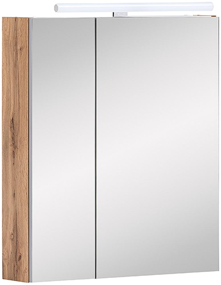 SCHILDMEYER Spiegelschrank Badspiegel Badezimmerspiegel Eiche 60 x 75 x 16 cm Bild 1