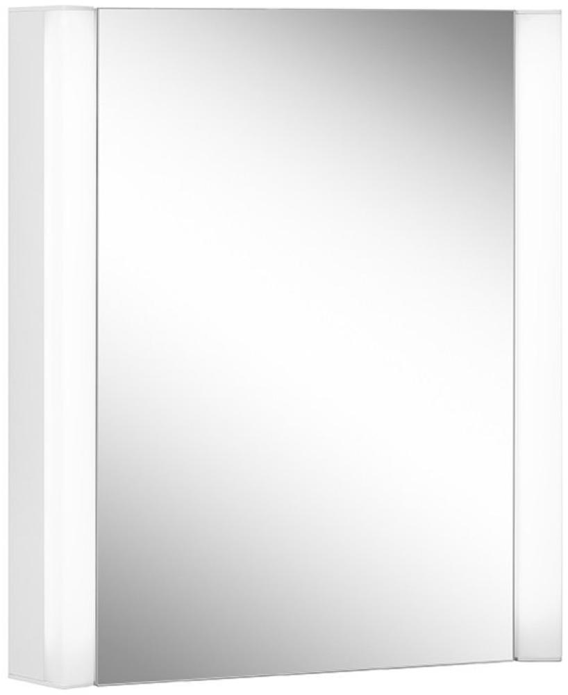 Schneider EASY Line Superior LED Lichtspiegelschrank, 1 Tür Anschlag wechselbar, 60x70x14cm, 175.060, Ausführung: EU-Norm/Korpus weiss/3000K - 175.060.02.0201 Bild 1