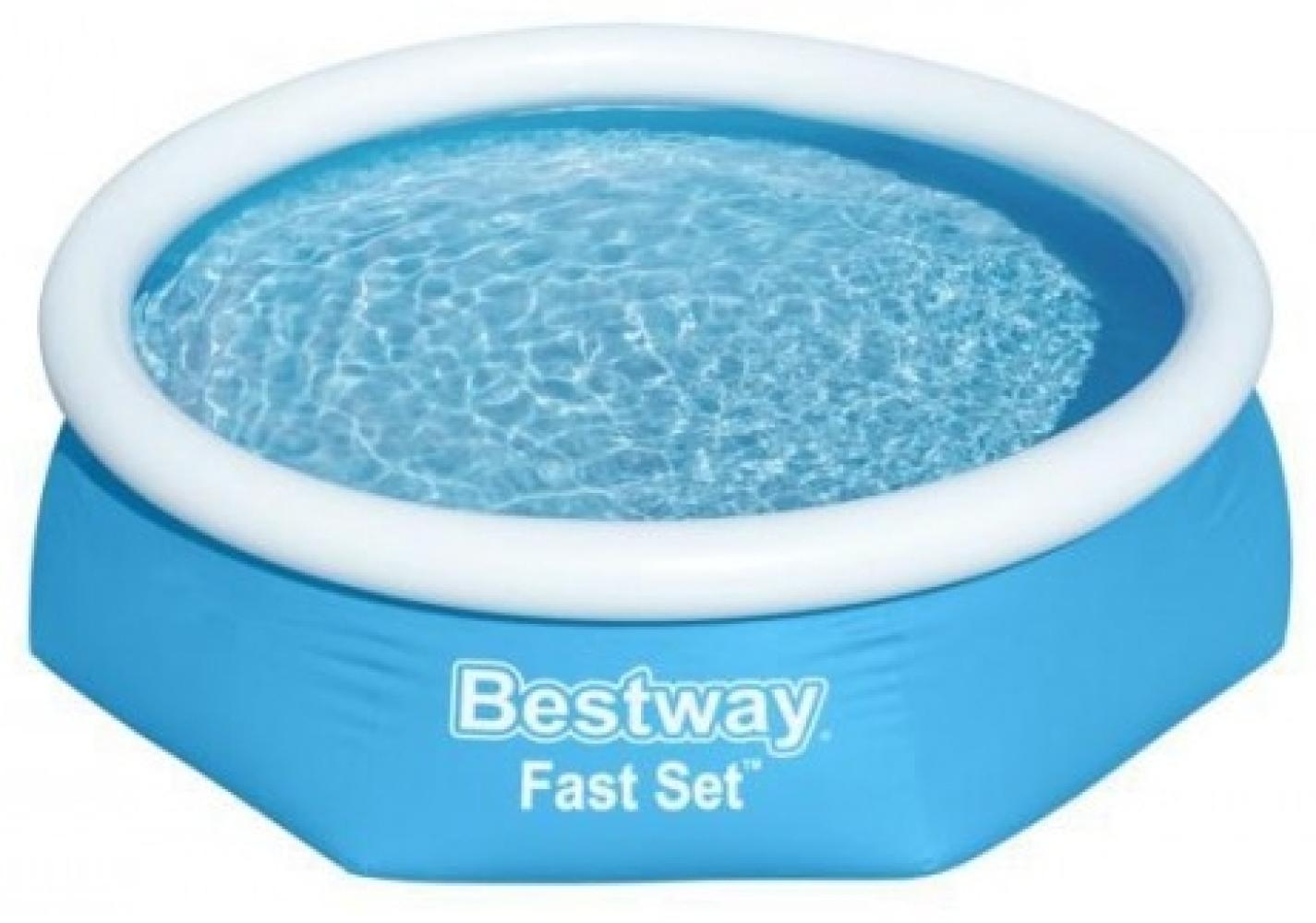 Bestway® Fast Set™ Aufblasbare Pool Set - 244 x 76 cm - Mit Filterpumpe 1. 880 L Bild 1