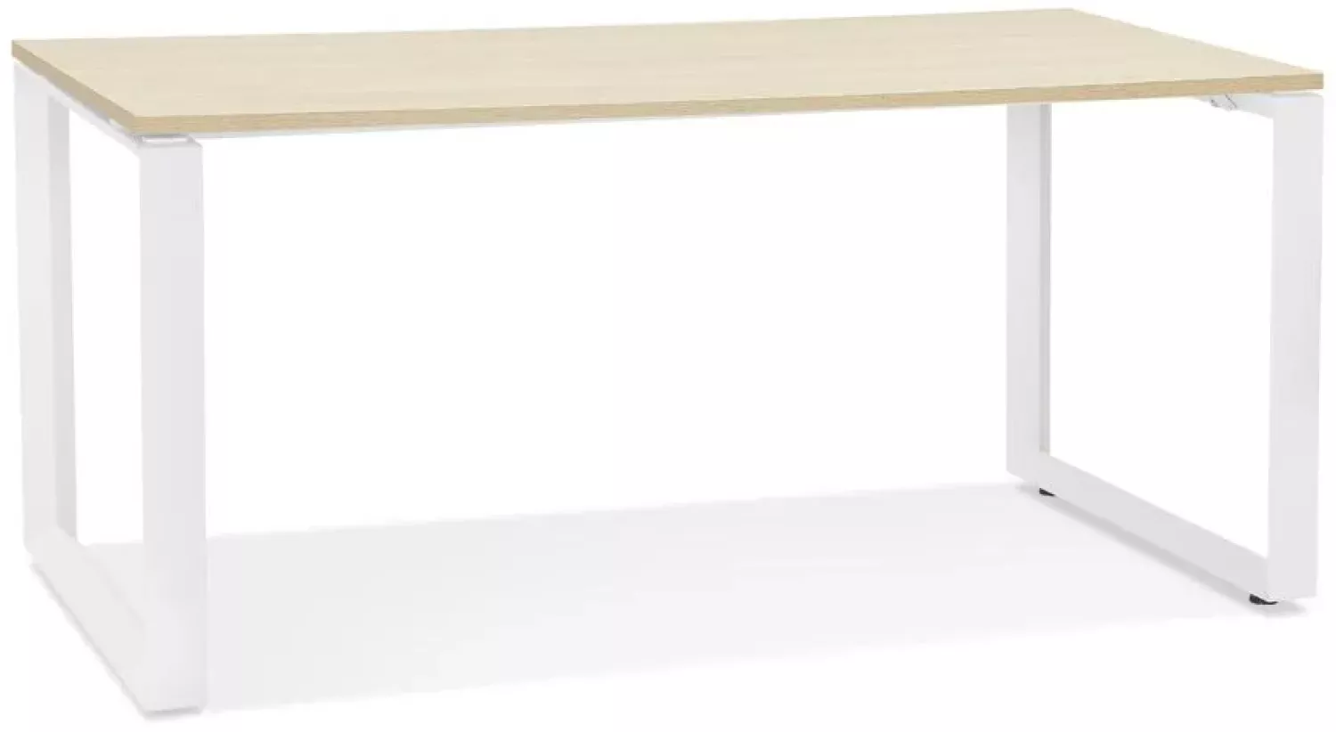 Kokoon Design Schreibtisch Abak Holz Natur und Weiß 160 cm Bild 1