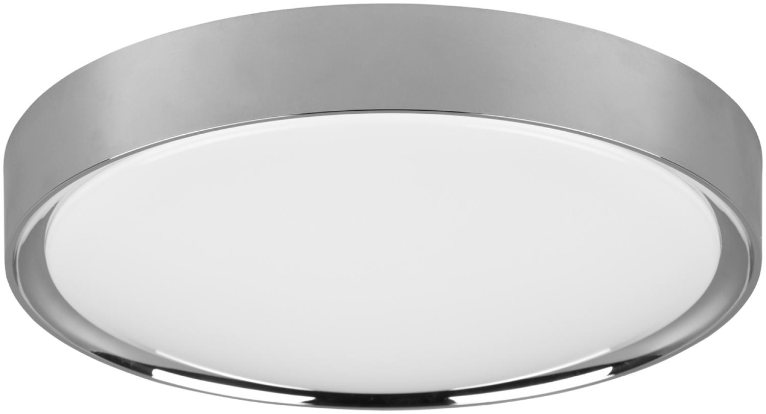LED Deckenleuchte CLARIMO in Silber Chrom Ø 33cm, IP44 - Badlampen Bild 1