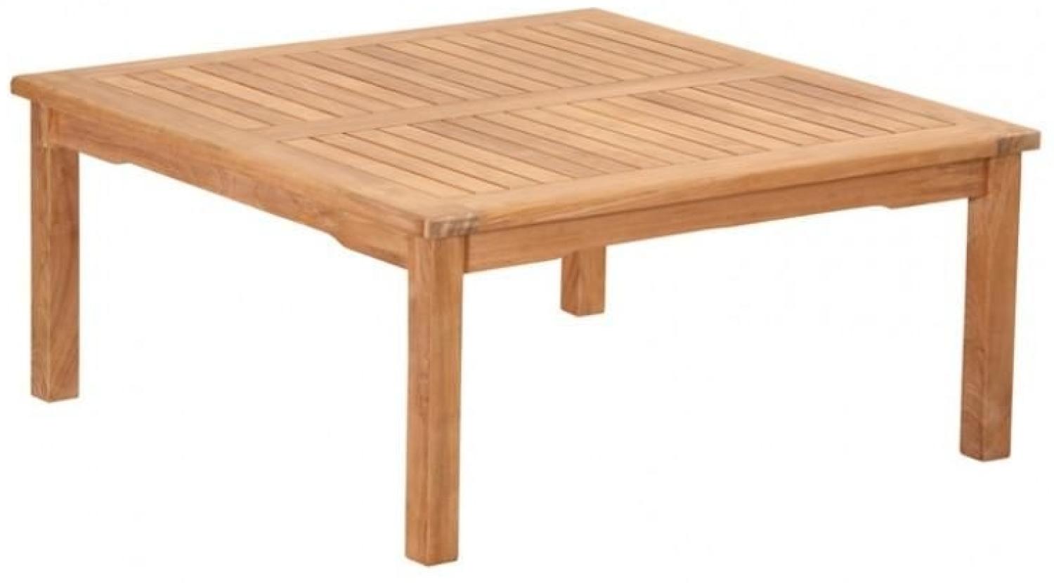 Couchtisch Verona eckig Teak Massivholz - Tischhöhe 45 cm: 100 x 100 cm Bild 1