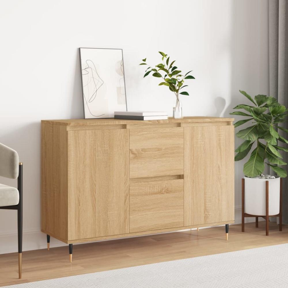 Sideboard Sonoma-Eiche 104x35x70 cm Holzwerkstoff Bild 1