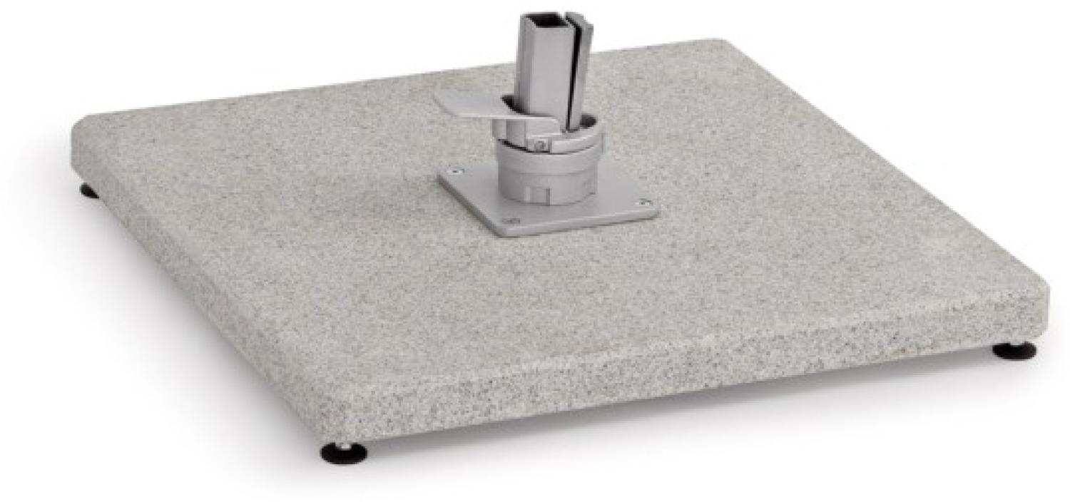 Bodenplatte Granit geflammt 125kg für Freiarmschirm Bild 1
