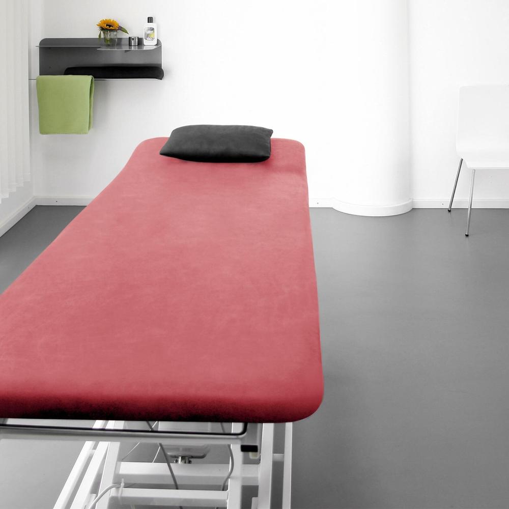 Traumschlaf Frottee Stretch Massageliegenbezug Therapieliegenbezug | 80x195 cm | altrosa Bild 1