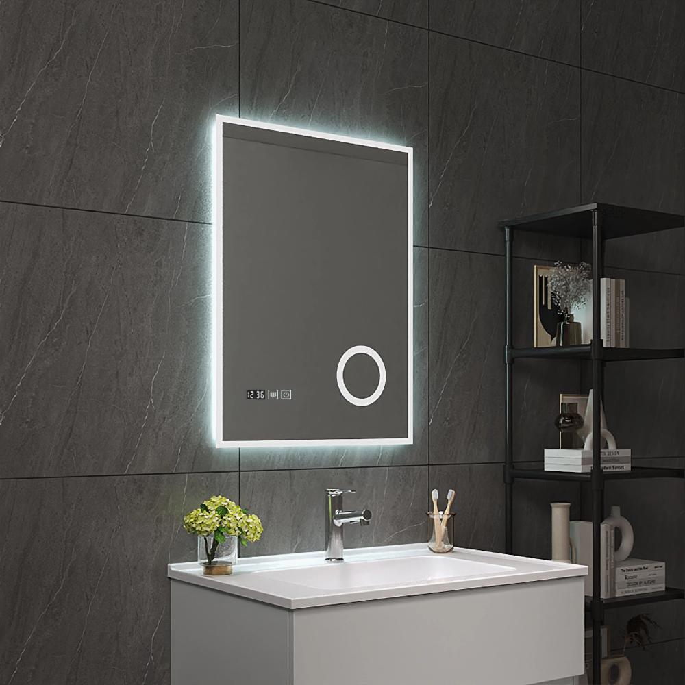LED-Badspiegel Lizzano 50x70 cm Weiß [pro. tec] Bild 1