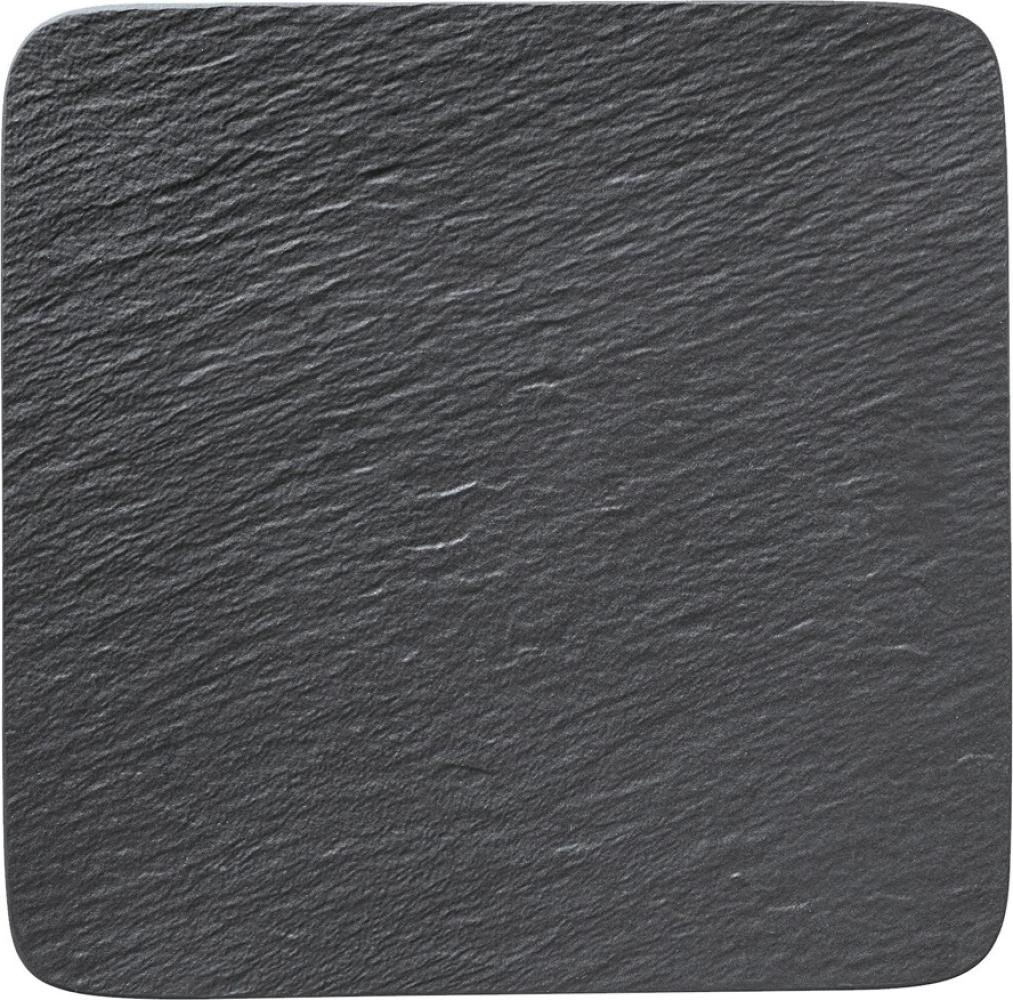 Villeroy & Boch Manufacture Rock Servierplatte quadratisch schwarz 32,5 cm - DS Bild 1