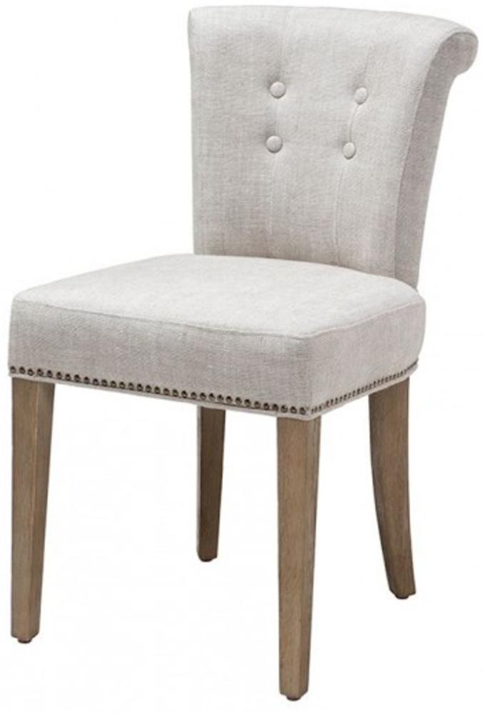 Casa Padrino Luxus Esszimmer Stuhl Weiß - Luxus Qualität Bild 1