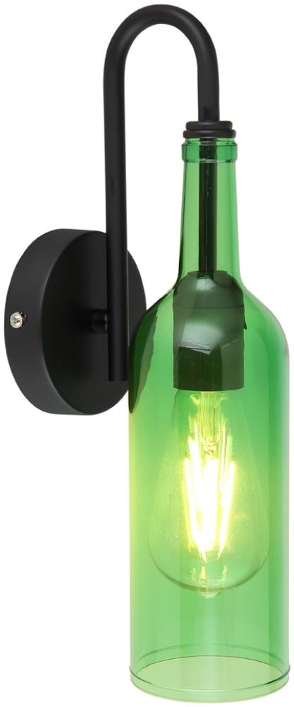 LED Wandleuchte Flaschenlampe 1-flammig, Grün Bild 1