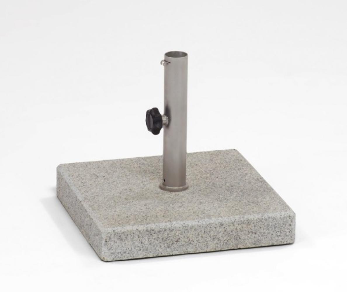 Bodenplatte Granit geflammt 30 kg, Hülse Ø 4 cm Bild 1