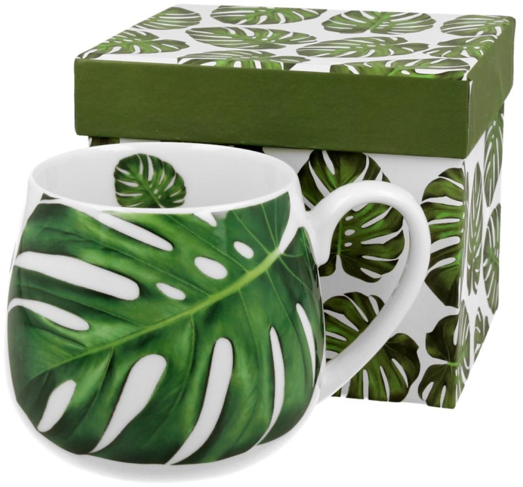 DUO FLORAL Fassbecher 430 ml MONSTERA New Bone China Porzellan Bild 1