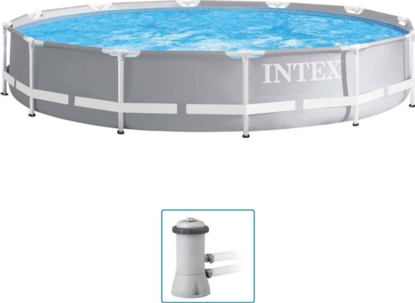 Intex Prism Frame Premium Pool with accessories 366x76 cm Bild 1