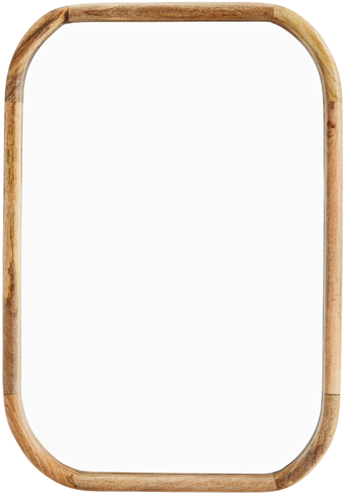 Eleganter Spiegel mit Rahmen aus Holz in Braun Bild 1