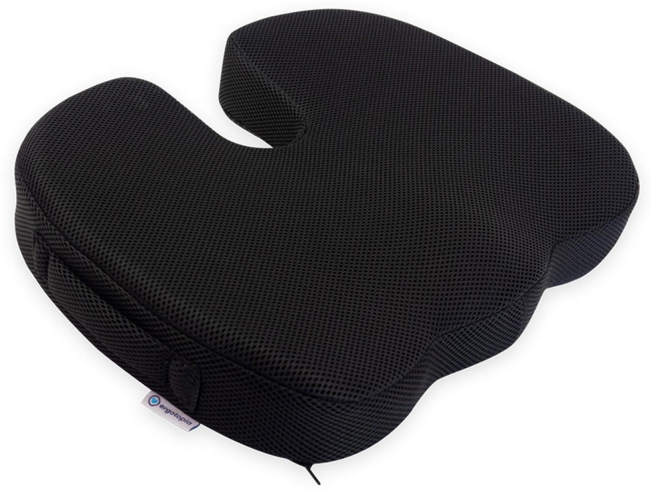 Ergotopia® orthopädisches Sitzkissen aus Memory-Foam / ergonomisches Steißbeinkissen zur Druckentlastung Bild 1