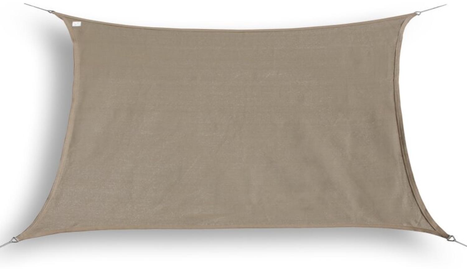 hanSe® Marken Sonnensegel Rechteck 2x3 m taupe Bild 1