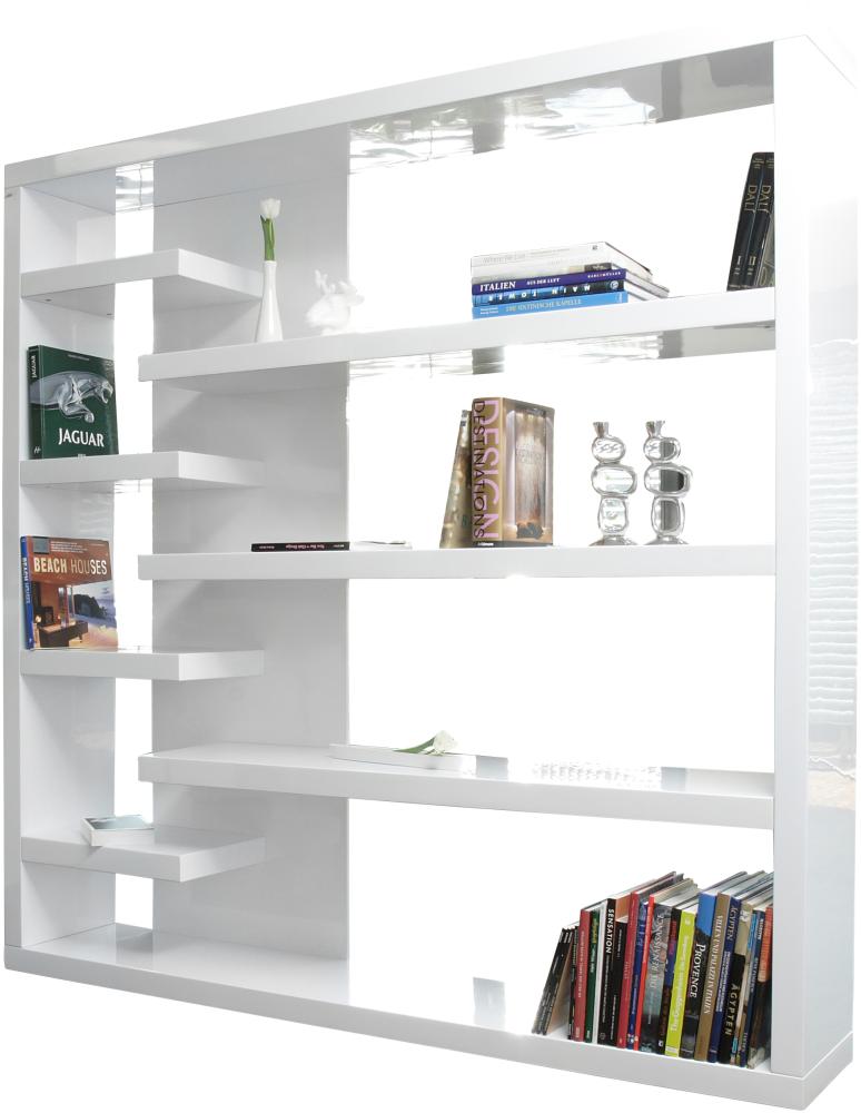 Raumteiler weiß Standregal Regal Trennwand Bücherregal Wohnzimmer Schrank Bild 1