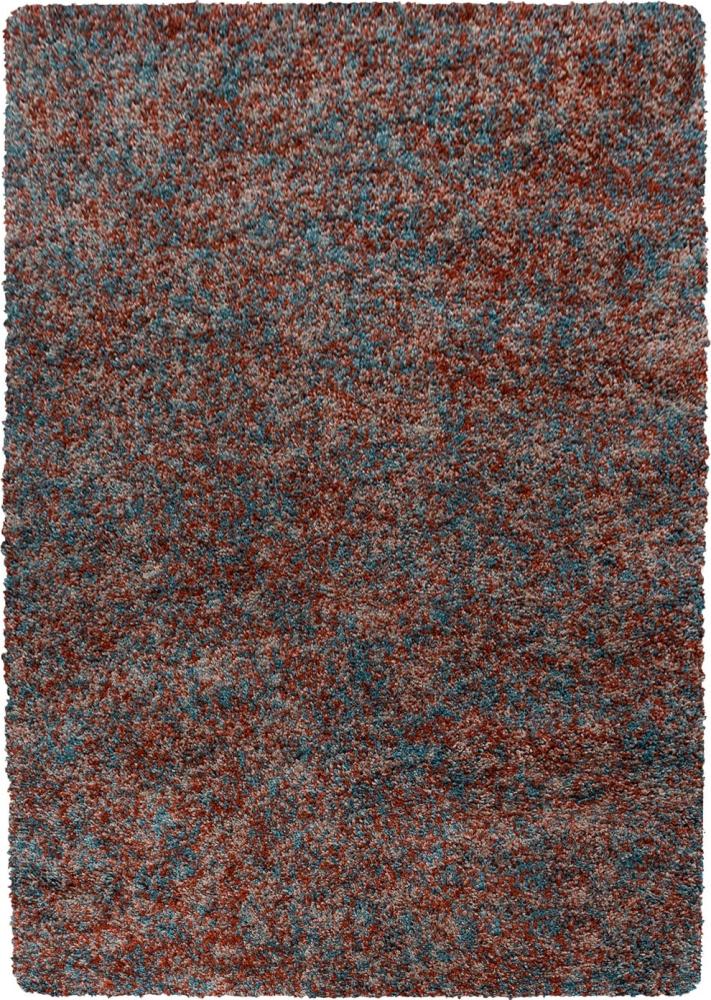 Hochflor Teppich Enrico rechteckig - 160x230 cm - Terrakotta Bild 1