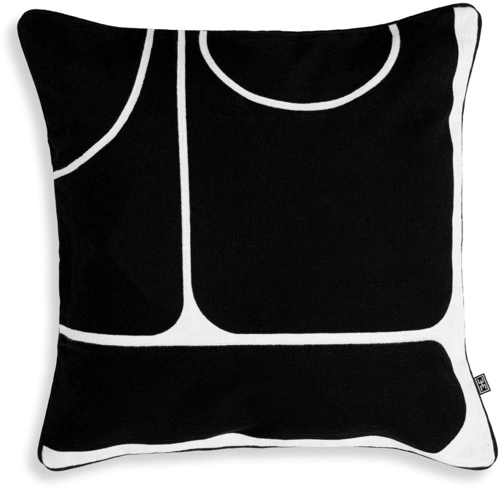 EICHHOLTZ Zierkissen Cushion Sabrosa black white Bild 1