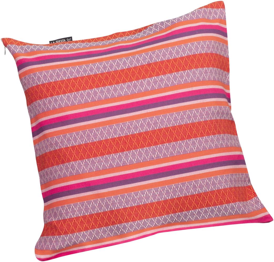 La Siesta Kissenbezug Cariño 50x50 cm Bio-Baumwolle 15 Farben zur Auswahl flamingo Bild 1