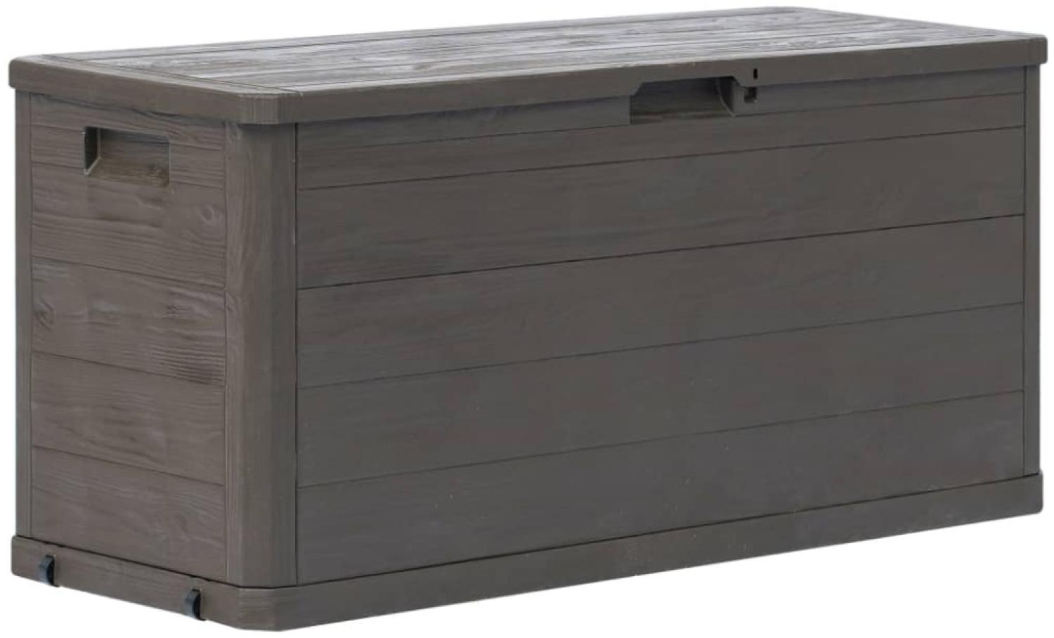 Garten-Aufbewahrungsbox 280 L Braun Bild 1