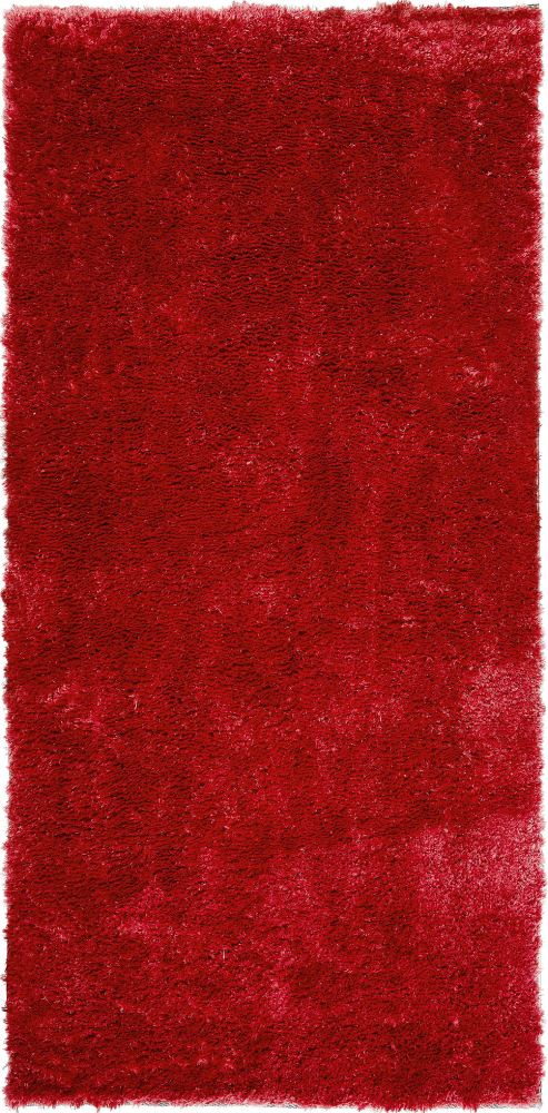 Teppich rot 80 x 150 cm Shaggy EVREN Bild 1