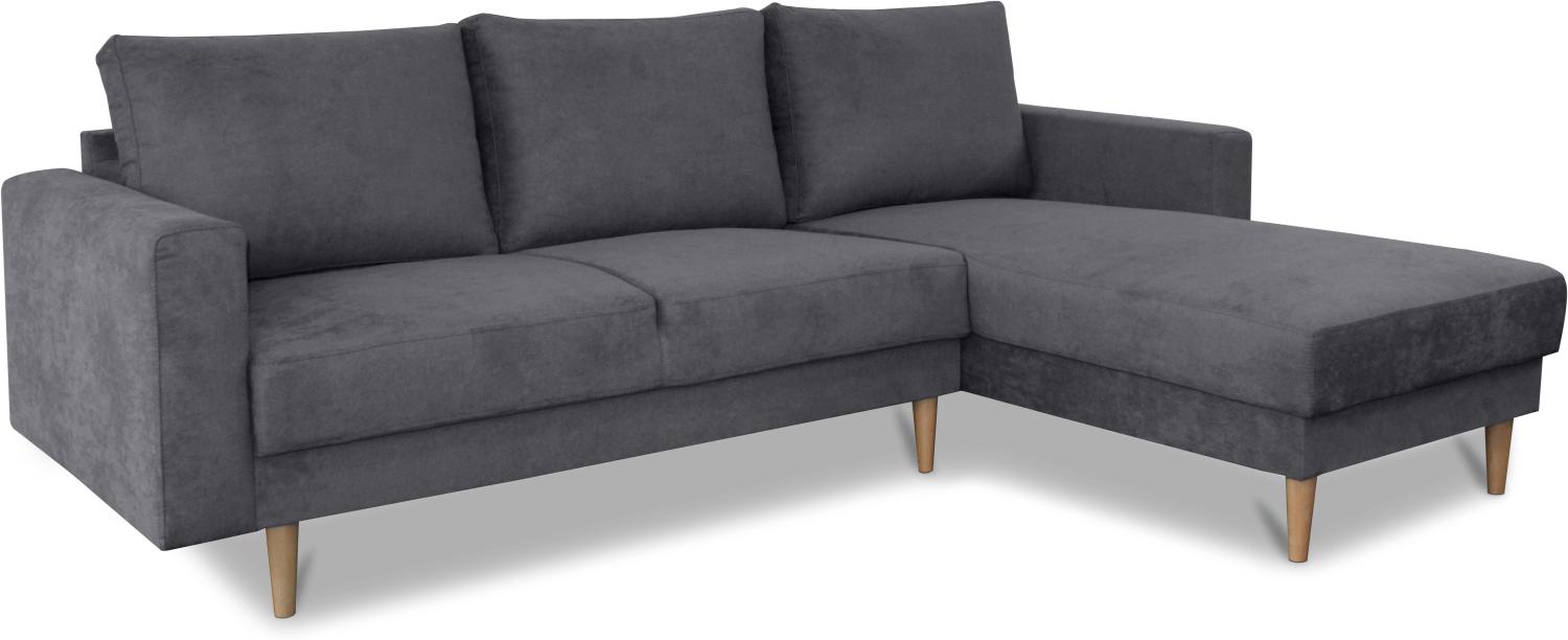 Fabio Ecksofa Links/Rechts, Enjoy New - Mittelgrau Bild 1