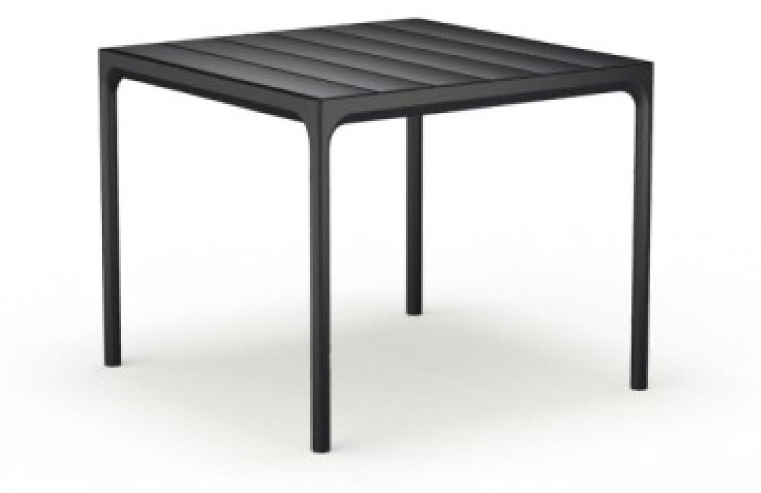Outdoor Tisch FOUR Aluminium schwarz 90 x 90 cm Bild 1