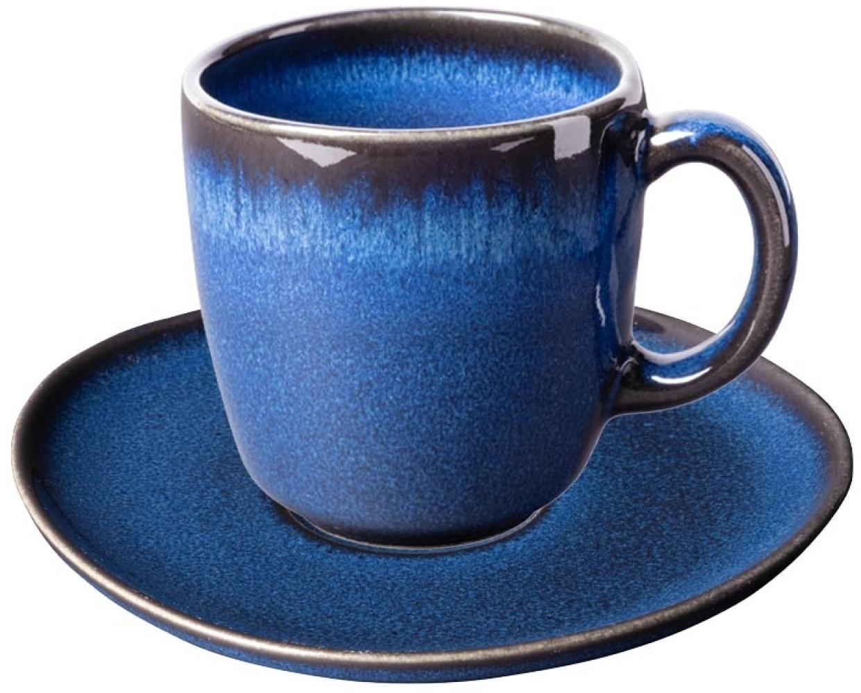 like. by Villeroy & Boch Lave bleu Kaffeetasse mit Untertasse 190 ml - DS Bild 1