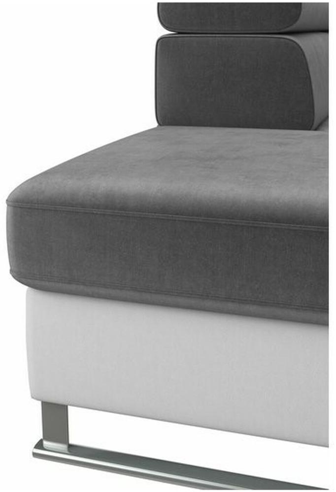 99rooms Ice Ecksofa Velours KRONOS Kunstleder MC Cappuccino | Creme Links Bild 1