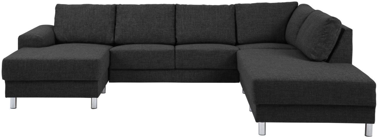PKline Sofa in anthrazit Couch Möbel Chaiselounge Wohnlandschaft rechts Bild 1