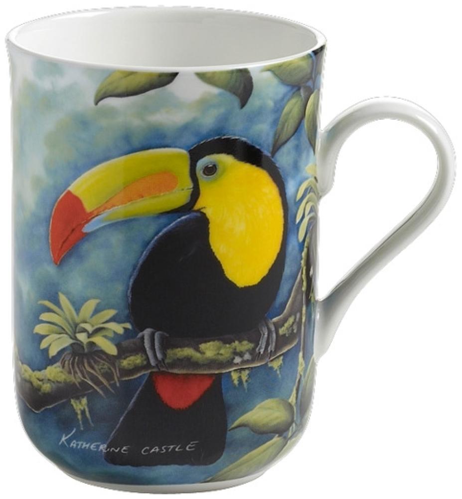 Becher 330 ml TUKAN Birds of the World / Maxwell & Williams / Bone China / Katherine Castle / Kaffeebecher / Pott Bild 1