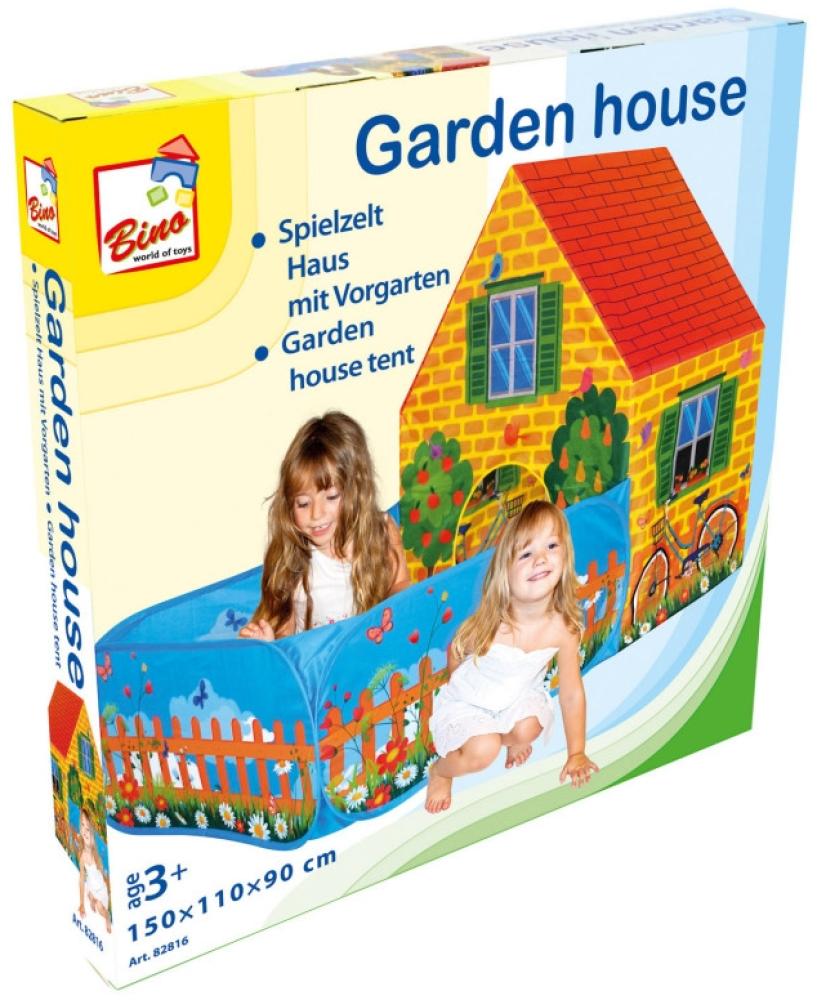 Spielzelt Haus mit Vorgarten Bild 1