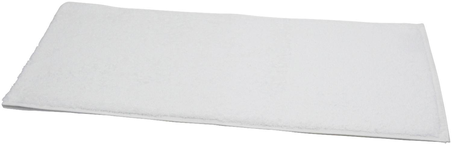 Sporthandtuch Fitness Handtuch Baumwolle 30x145 cm weiß Bild 1