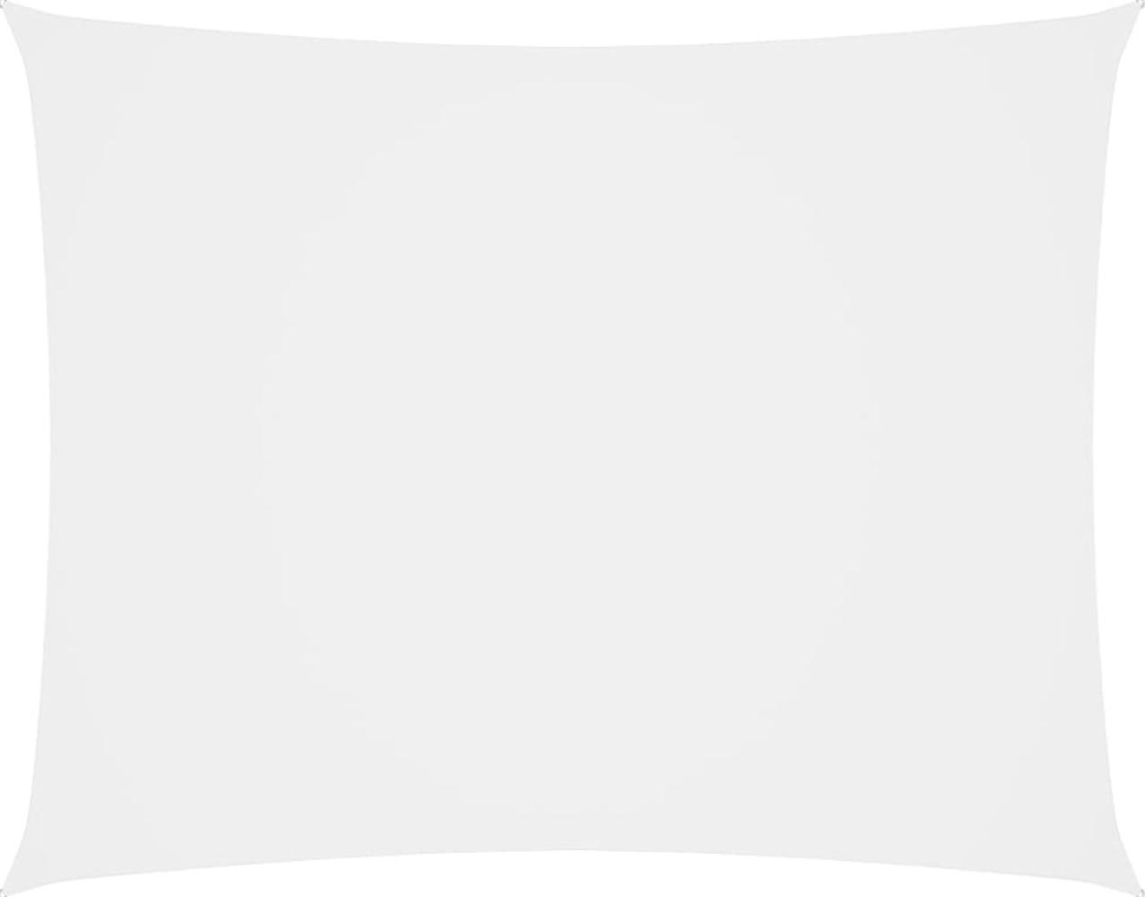 vidaXL Sonnensegel Oxford-Gewebe Rechteckig 6x7 m Weiß Bild 1