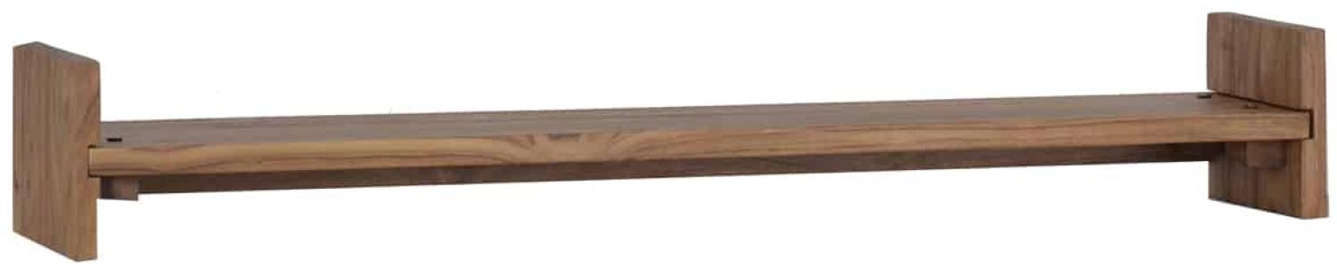MiaMöbel Wandregal 50cm Massivholz Teak Modern Indien Indisch Bild 1