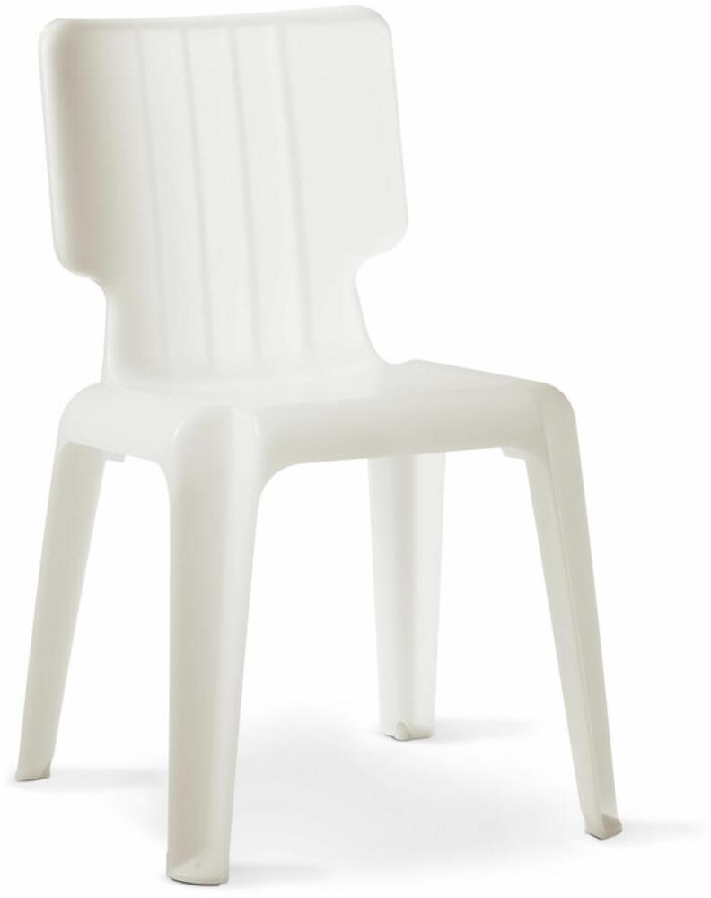 Authentics Wait Stuhl, Sitzgelegenheit, stapelbar, Polypropylen, Weiß Matt, 1085098 Bild 1