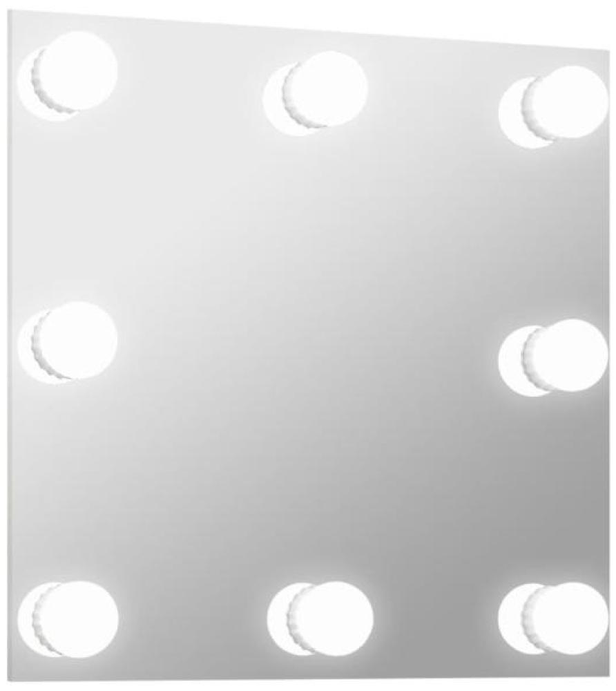 vidaXL Wandspiegel mit LED-Beleuchtung Quadratisch Glas [3078635] Bild 1