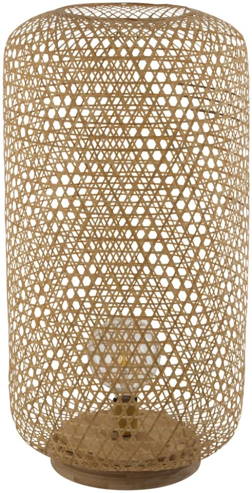 LED Stehleuchte, Bambus-Geflecht, Höhe 77 cm Bild 1