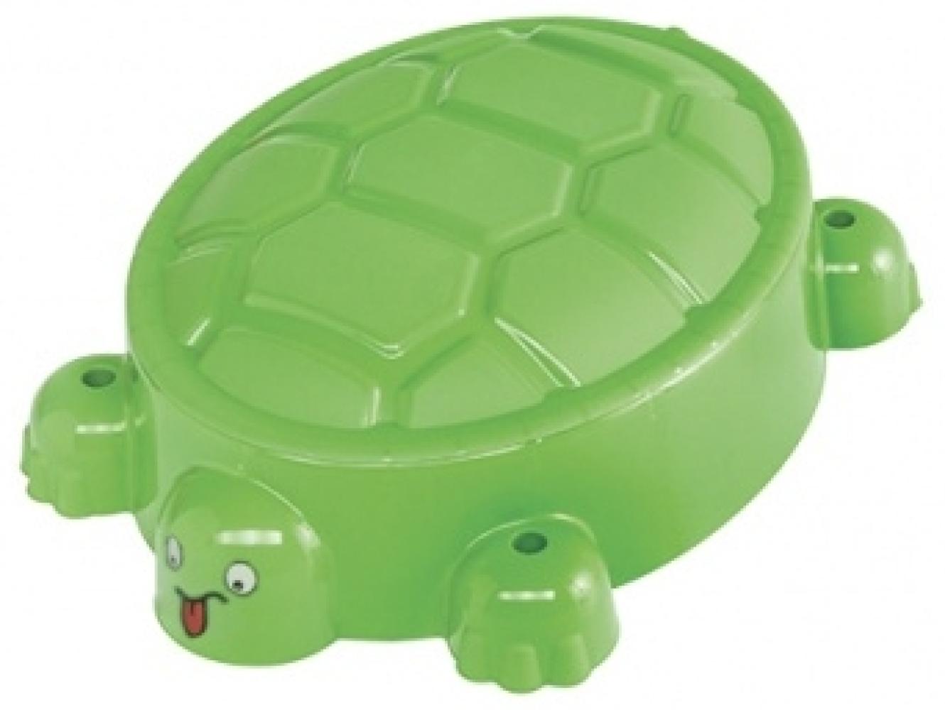 Paradiso Toys 743 – Outdoor – Sandkasten Schildkröte + Deckel,grün Bild 1