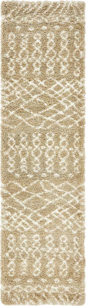 Teppich "MARA Shaggy" Läufer Braun 80x305 cm Bild 1
