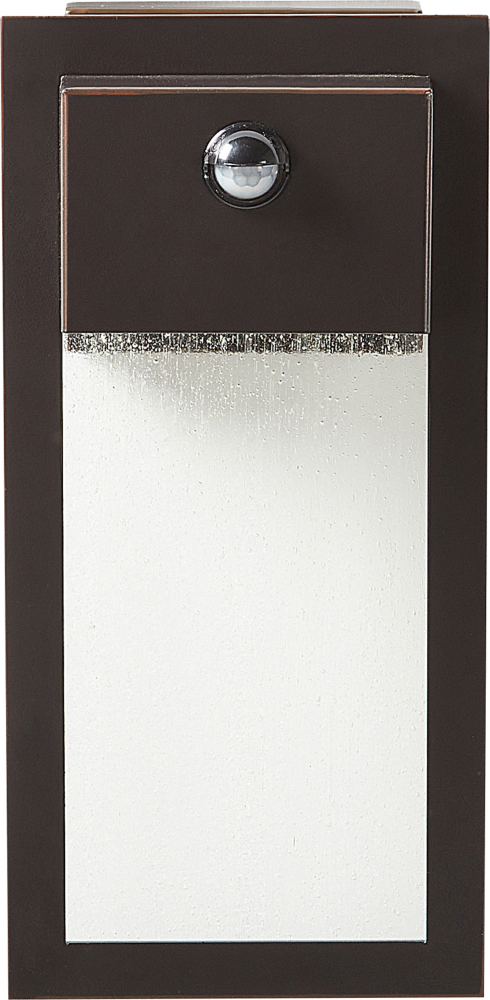 Außenwandleuchte LED Metall schwarz mit Bewegungsmelder 33 cm rechteckig ELLIOT Bild 1