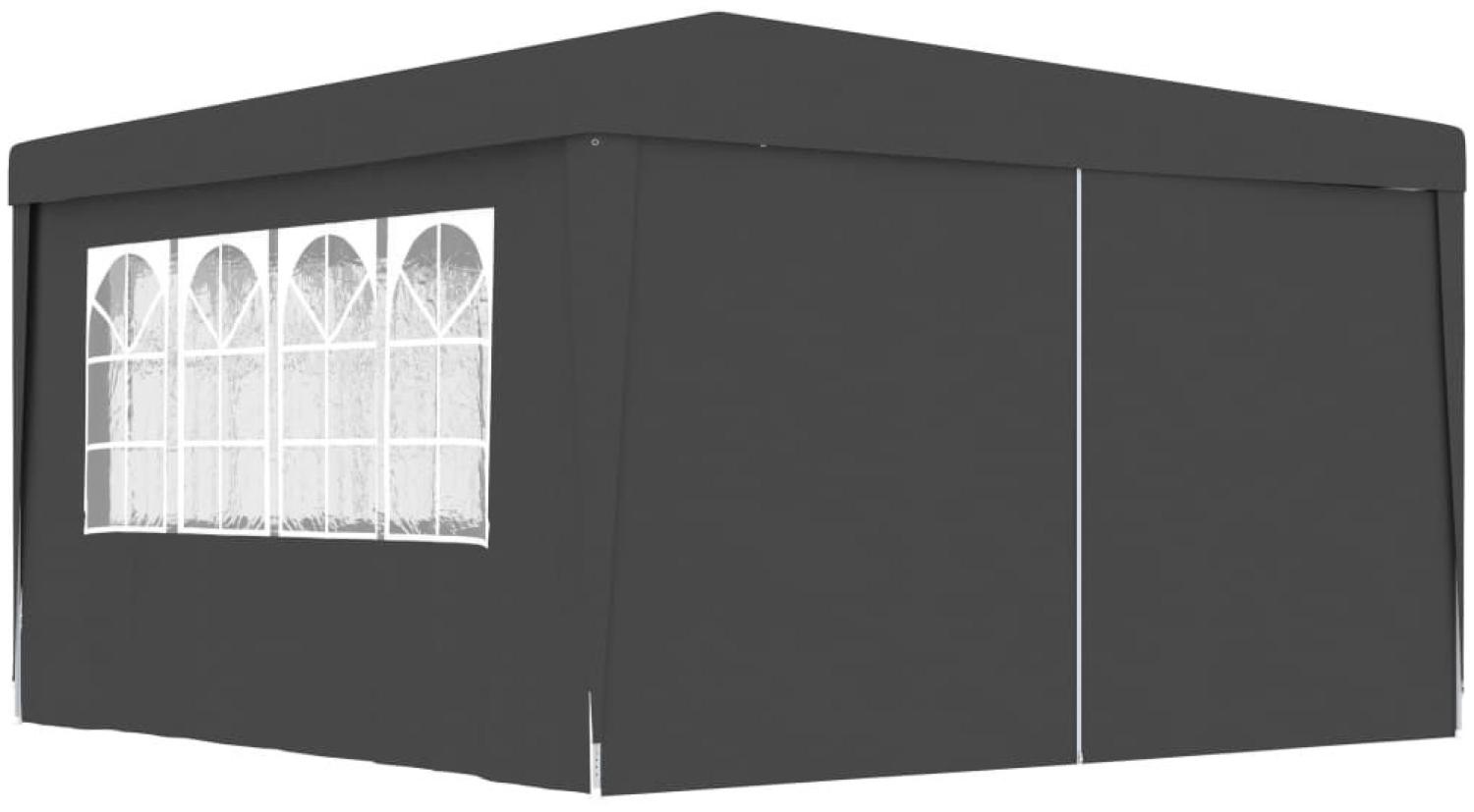 Profi-Partyzelt Xerena mit Seitenwänden 4×4 m Anthrazit 90 g/m² Bild 1