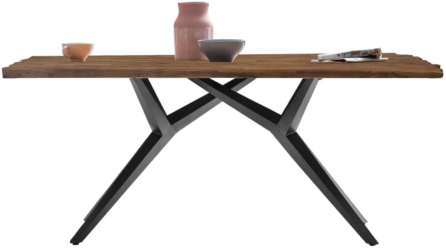 Tisch Tables & Co. Teak und Metall 220 x 100 x 73,5 cm Schwarz Bild 1