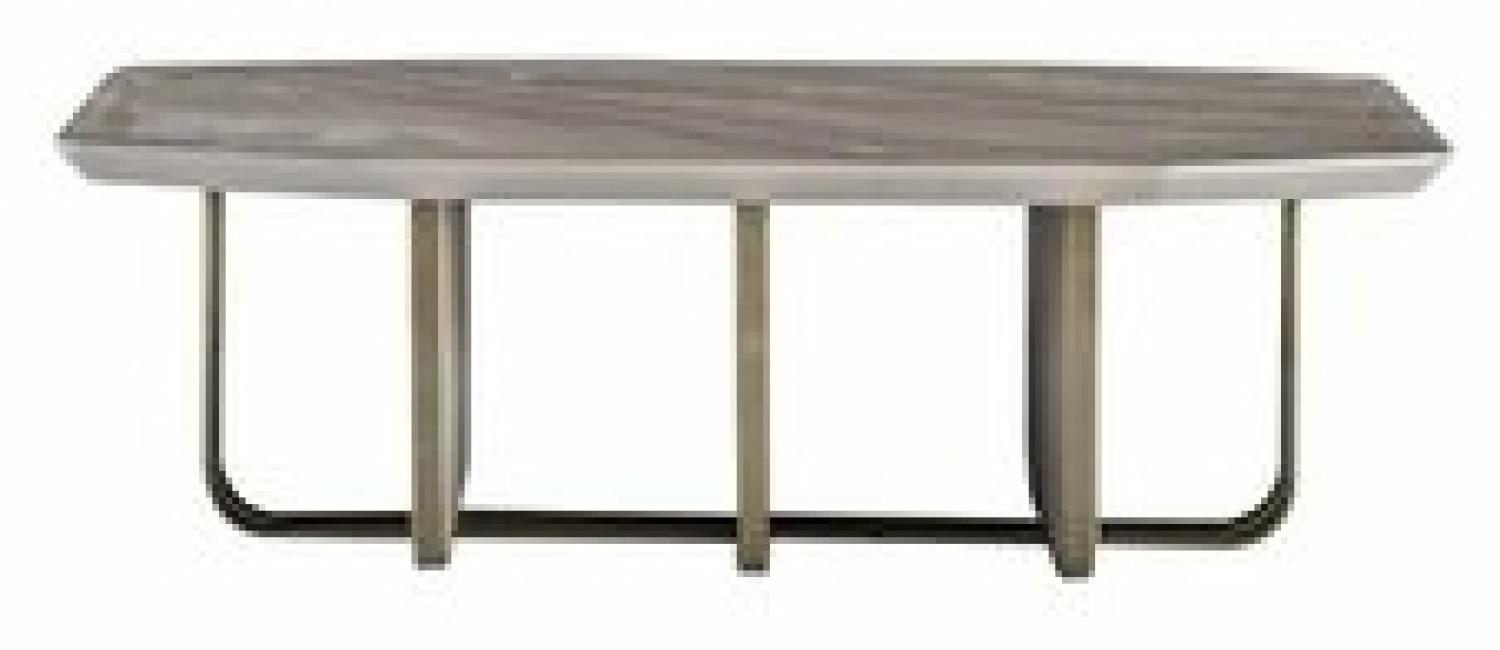 Couchtisch Weiß Metall Luxus Design Couch Tisch Möbel Wohnzimmer Elegantes Neu Bild 1
