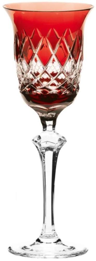 Rotweinglas Kristall Venedig rubin (23,5 cm) Bild 1