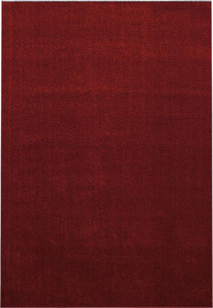 Kurzflor Teppich Alberto rechteckig - 160x230 cm - Rot Bild 1