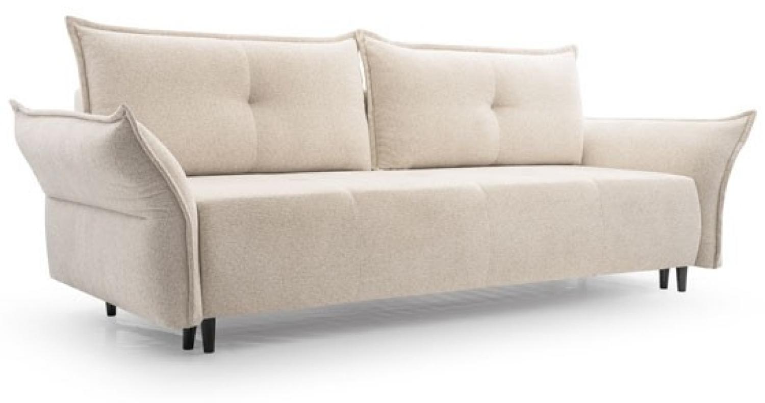 Sofa 2-Sitzer Couch Napoli Raven 22 Creme Bild 1